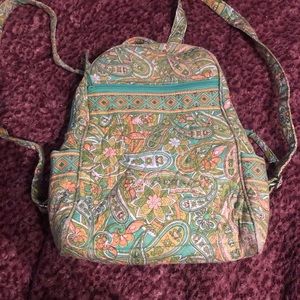 Vera Bradley green backpack